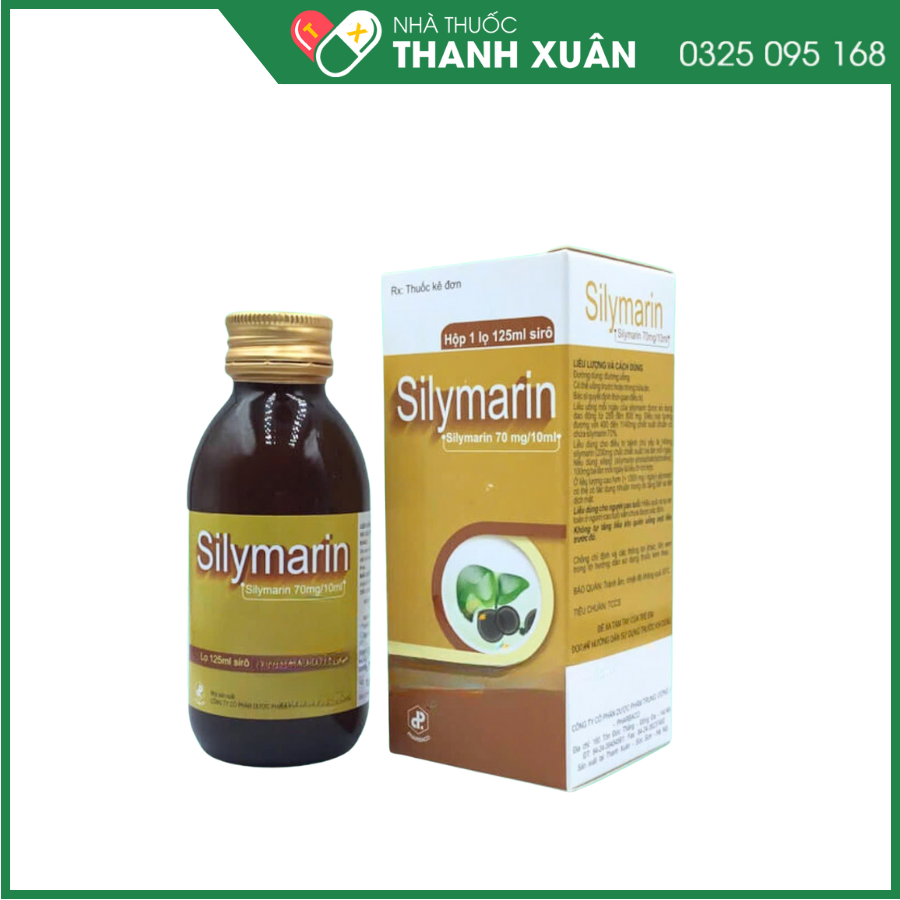 Silymarin 70mg/10ml hỗ trợ trị viêm gan mãn tính